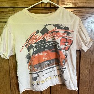 Extra small white/cream tee